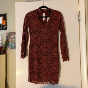 NWT forever 21 lace long sleeve dress